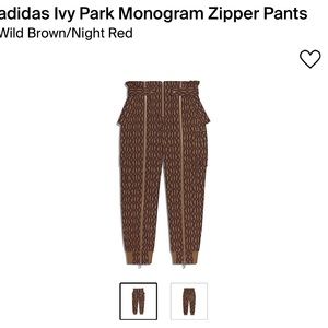 adidas Ivy Park Monogram Zipper Pants
